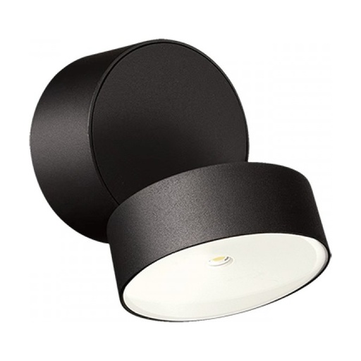 [W4L853452] OUTDOOR WALL LED LIGHT 6W 3000K MOVABLE SANDY BLACK ALUMINIUM IP65
