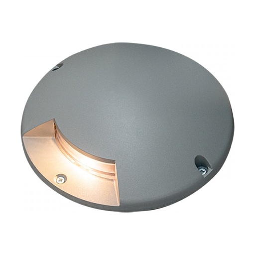 [W4L853478] OUTDOOR SURFACE LED GROUND LIGHT 3W 3000K GREY ALUMINIUM IP67 