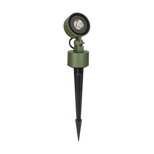 [W4L853489] OUTDOOR SPIKE LED LIGHT 10W 3000K GREEN ALUMINIUM IP65