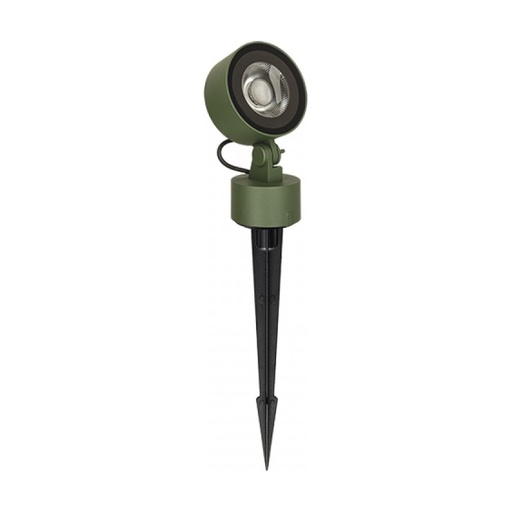 [W4L853490] OUTDOOR SPIKE LED LIGHT 25W 3000K GREEN ALUMINIUM IP65