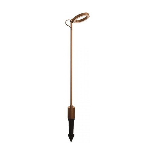 [W4L853510] OUTDOOR SPIKE LED LIGHT 7W 3000K BROWN ALUMINIUM IP65