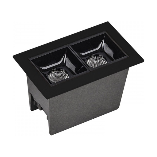 [W4L853544] RECESSED GRILLE SPOT LED 5W 3000K SANDY BLACK