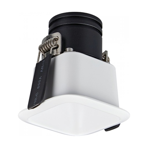 [W4L853587] RECESSED SQUARE LED SPOT 7W 3000K IP54 SANDY WHITE