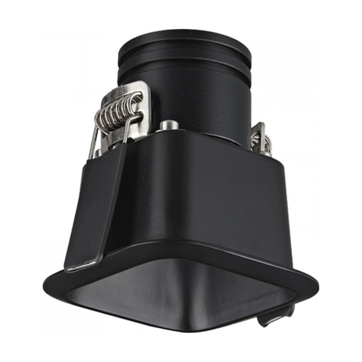 [W4L853588] RECESSED SQUARE LED SPOT 7W 3000K IP54 SANDY BLACK