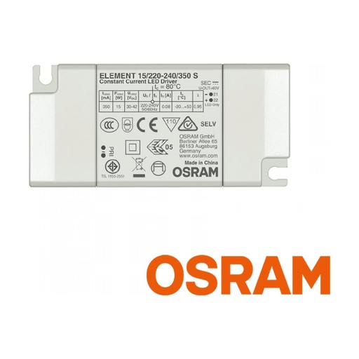 [W4L853751] DRIVER ON-OFF 15W 350mA 24-42V IP20 OSRAM