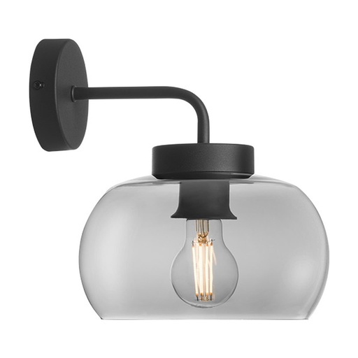 [W4L083339] CROMA AP 1x42W E27 BLACK/SMOKEY  (5.1.1)
