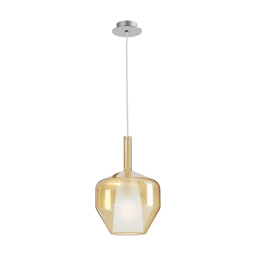 [W4L083592] TRESOR SU E27*1 D200*H300 AMBER/CHROME(5.1.1)
