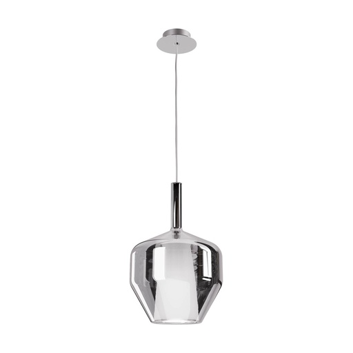 [W4L083598] TRESOR SU E27*1 D200*H300 SMOKEY GREY/CHROME(5.1.1)